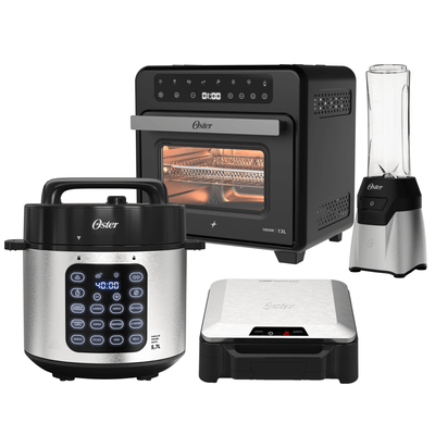 Kit Cozinha Oster - Forno e Fryer - Panela de Pressão - Blender e Sanduicheira