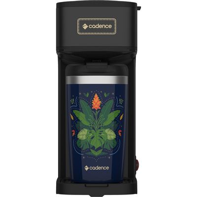 Cafeteira Elétrica Cadence Achegue Azul com Copo Térmico