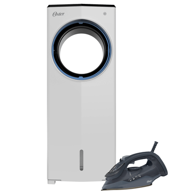 Kit Climatizador de Ar Portátil 5,3L e Ferro de Passar Aeroceramic Oster