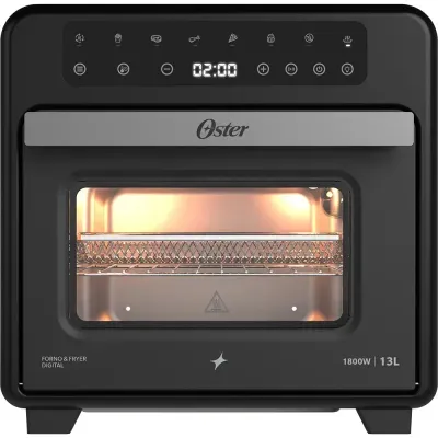 Forno e Fryer 13L Oster Digital Pro 8 em 1
