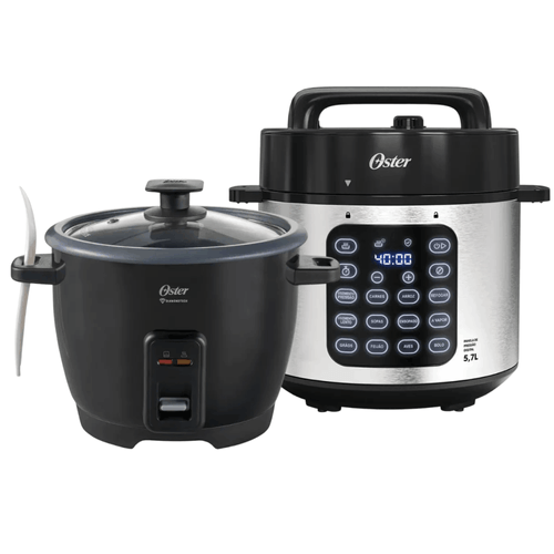 Kit Panela de Pressão e Panela de Arroz Elétrica Oster
