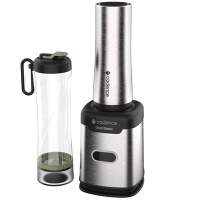 Blender Portátil Levaí Inox Cadence com 2 Jarras