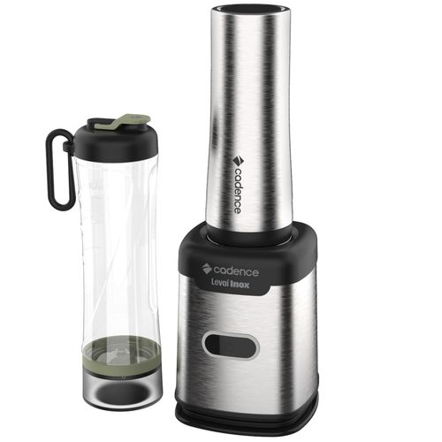 Blender Portátil Levaí Inox Cadence com 2 Jarras